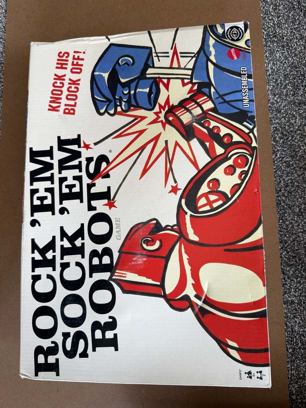 Mattel Rock 'Em Sock 'Em Robots Game (DHW37) Throwback Edition